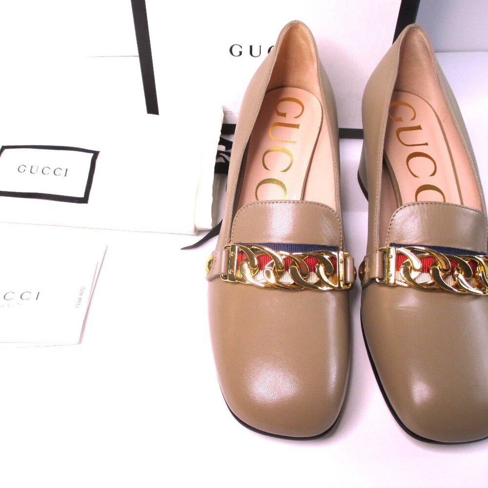 GUCCI Malaga Womens' Shoes Leather Size 36 1/2 Made in Italy New in Box